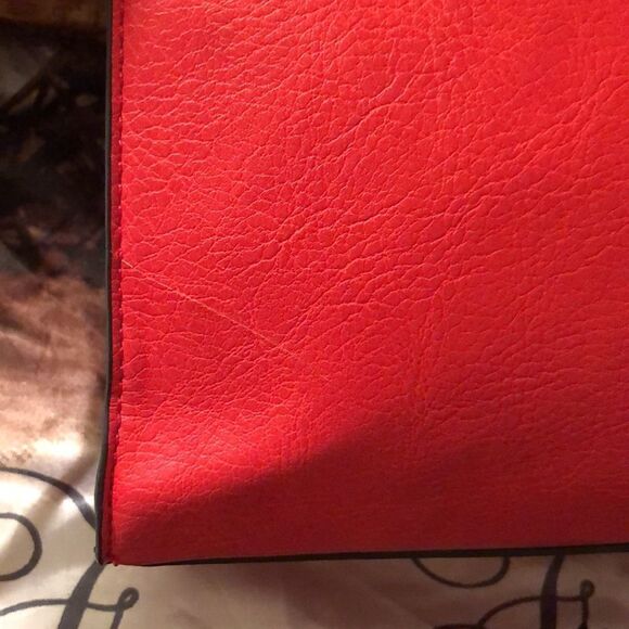 Red Gun Faux Leather Crossbody Convertible Satchel Purse with Handles - Picture 14 of 14